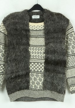 GOTLAND Lamb Wool Pullover Sweater Jumper Lambskin Ethnic
