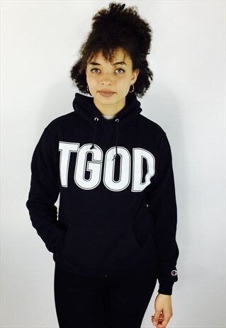 CHAMPION BLACK HOODIE