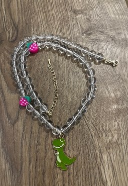 BerryDino Crystal Bead Necklace 