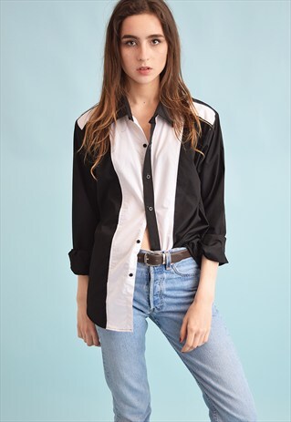 90'S RETRO OVERSIZED DADS SHIRT TOP