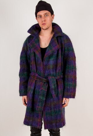 MOHAIR BELTED OVERCOAT