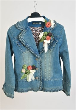 Vintage 00s denim blazer jacket