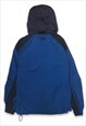THE NORTH FACE BLUE/BLACK QUILTED HOODED JACKET