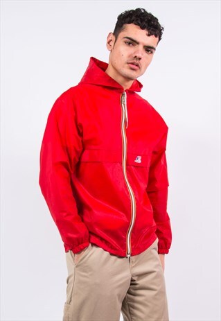 K-WAY WATERPROOF CAGOULE RAIN JACKET