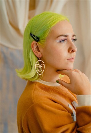 GOLD FACE EARRINGS