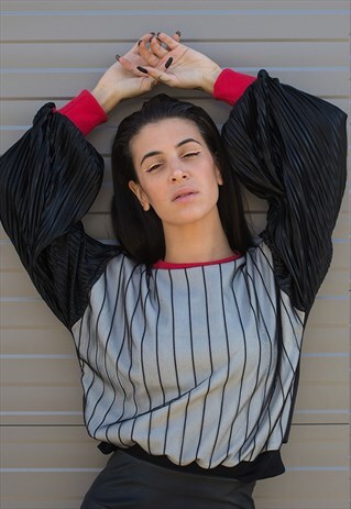PLEATED SLEEVES JUMPER