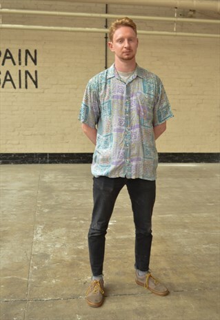 VINTAGE PATTERN SHORT SLEEVE SHIRT
