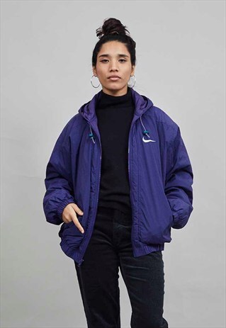 VINTAGE HOODED NIKE 80'S OVERSIZED BOMBER JACKET