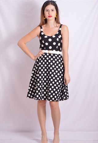 POLKA DOT NAVY CROP TOP