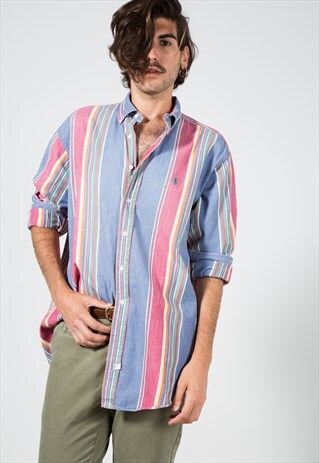 VINTAGE 80S POLO RALPH LAUREN SHIRT/ S4565