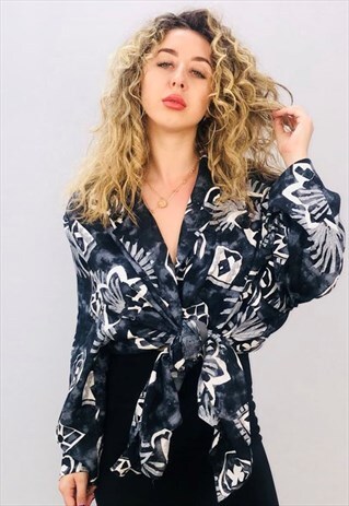VINTAGE OVERSIZED PATTERN SHIRT