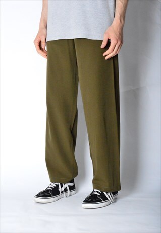 PIGALLE VINTAGE 80S KHAKI LIGHTWEIGHT PANTS