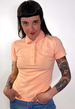 VINTAGE PINK SALMON POLO SHIRT