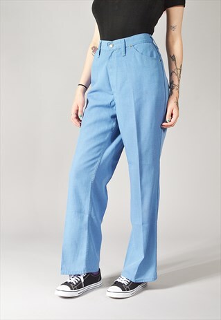 VINTAGE WRANGLER TAPERED LEG JEANS BLUE