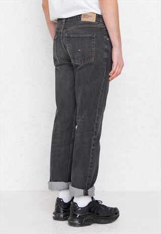 VINTAGE DARK GREY TOMMY HILFIGER DENIM JEANS