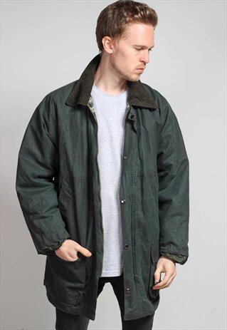 VINTAGE OVERSIZED WAX JACKET