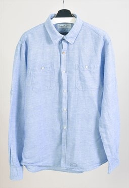 Vintage 00s long sleeve shirt in blue