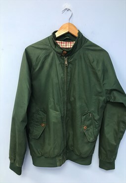 Mod Harrington Jacket Forest Green High Neck Zip 