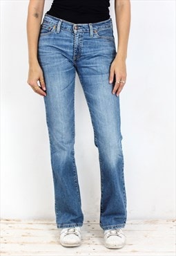 W29 L32 Women's 529 89 Slim bootcut Jeans denim stonewash