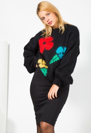 VINTAGE 80S KNIT JUMPER / S0080