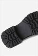 SPLIT TOE BOOTS EDGY HIGH FASHION ROUND SHAPE ANKLE SHOES