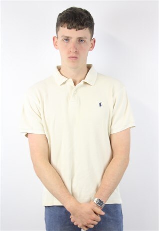 VINTAGE POLO RALPH LAUREN RIBBED POLO SHIRT