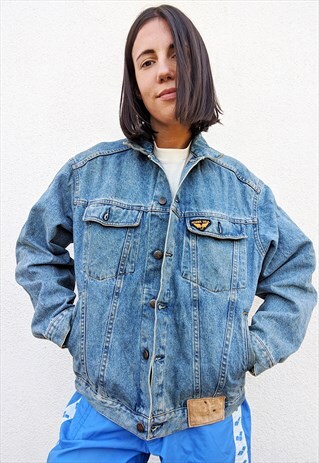 VINTAGE AVIREX OVERSIZED JEANS DENIM JACKET