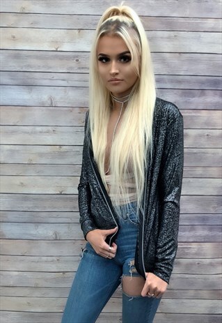 SPARKLE BOMBER JACKET / CARDIGAN
