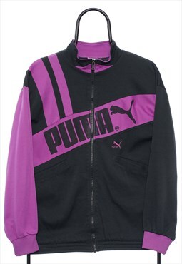 Vintage Puma Black Tracksuit Jacket Womens