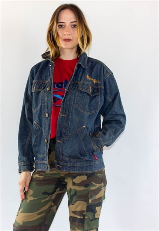VINTAGE 90'S EMBROIDERED DENIM JACKET