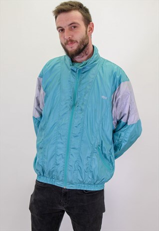 VINTAGE FESTIVAL SHELL JACKET IN GREEN XL