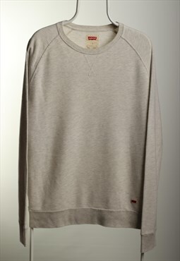 Vintage Levi's Crewneck Sweatshirt Light Grey