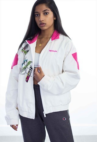 VINTAGE REEBOK LOGO JACKET 90S M 15.9