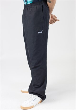 VINTAGE 90'S PUMA BLACK TRACKSUIT BOTTOMS