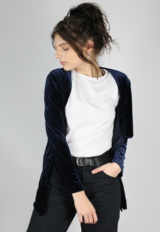VINTAGE 90S VELVET CARDIGAN