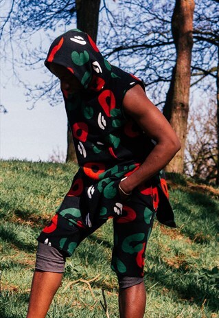 CAMOUFLAGE LOOPBACK SLEEVELESS HOODIE POWERCAMO TRIBE