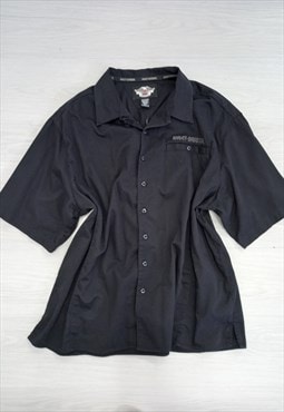 90's Vintage Harley-Davidson Shirt Black 