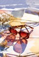 Tortoise Shell Narrow Oval Chunky Sunglasses