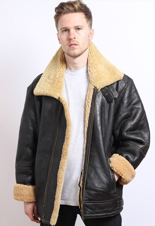 VINTAGE LEATHER AVIATOR JACKET