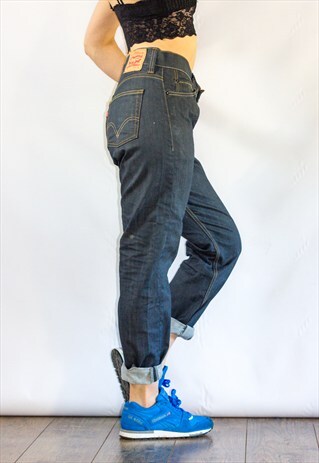 VINTAGE 90'S STIFF DENIM BOYFRIEND JEANS