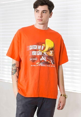 VINTAGE HARLEY DAVIDSON T-SHIRT LOGO 90S XL 9.6