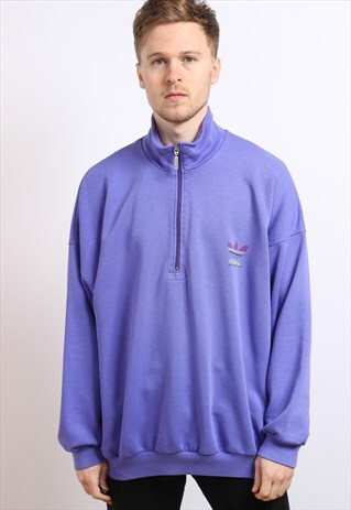 VINTAGE ADIDAS HALF ZIP SWEATSHIRT