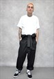 BLACK OVERALL BOILERSUIT JUMPSUIT