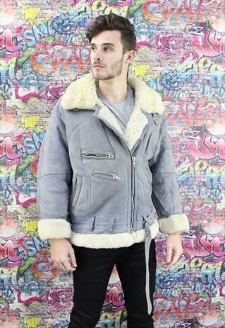 VINTAGE AVIATOR/FLYING JACKET. SHEARLING SHEEP SKIN. UNISEX.