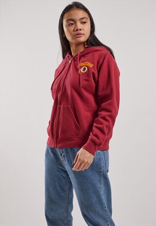 VINTAGE NFL WASHINGTON REDSKINS ZIP-UP HOODIE
