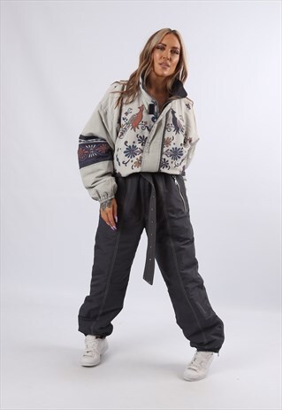 VINTAGE ACTIVE FULL SKI SUIT SNOW TALL UK 16 XL (J9HI)