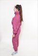 90S ONE PIECE RED SKI SUIT, WOMEN VINTAGE SKI JUMPSUIT