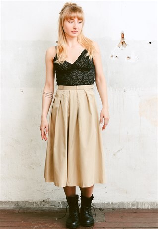 VINTAGE 90S BEIGE CULOTTES PANTS