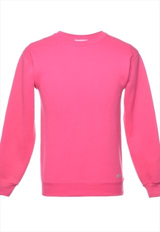 VINTAGE PINK PLAIN SWEATSHIRT - S