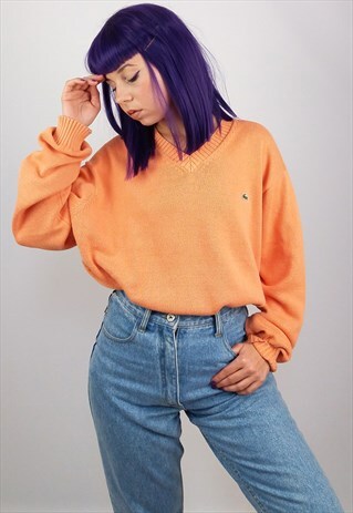 VINTAGE LACOSTE UNISEX SWEATER IN MELON